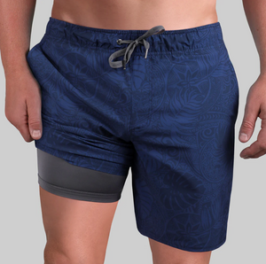 2 UNDR | JUICY 2 IN 1 SHORTS | COSTAL BLUE