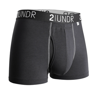 2 UNDR | Swing Shift Printed Trunk | BLACK/GREY