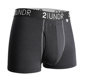 2 UNDR | Swing Shift Printed Trunk | BLACK/GREY