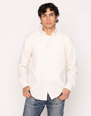 Naked & Famous | Easy Shirt | Double Weave Gauze| White