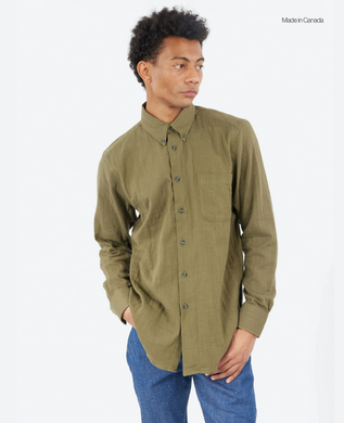 Naked & Famous | Easy Shirt| Double Weave Gauze| Juniper