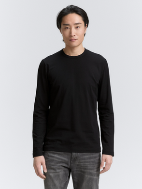 Tom Tailor | Fitted Long Sleeve Shirt | Black
