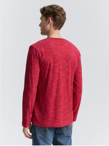 Tom Tailor | Serafino Long-sleeved Shirt | Samba Red
