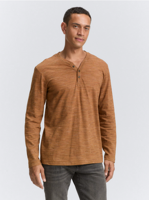 Tom Tailor | Serafino Long-sleeved Shirt | Cognac