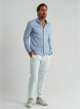 Load image into Gallery viewer, STONE ROSE | Origin Dry Touch Long Sleeve Pique Shirt| Blue Shadow