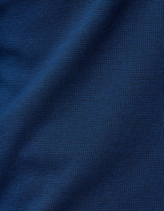 STONE ROSE |Origin Dry Touch Long Sleeve Pique Shirt| Navy
