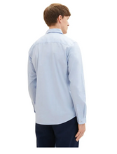 Load image into Gallery viewer, Tom Tailor | Stretch Poplin Long Sleeved  | Light Metal Blue