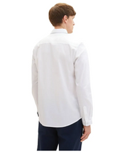 Load image into Gallery viewer, Tom Tailor | Stretch Poplin Long Sleeved  | White