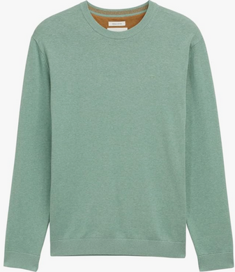 Tom Tailor | Basic Crewneck Knit Jumper | Dust Green Melange