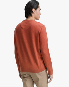 Tom Tailor | Basic Crewneck Knit Jumper | Rust Red Melange