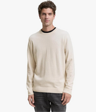 Load image into Gallery viewer, Tom Tailor | Basic Crewneck Knit Jumper | Sweet Butter Cream Mix