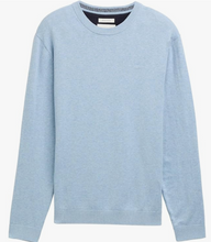 Load image into Gallery viewer, Tom Tailor | Basic Crewneck Knit Jumper | Light Blue Mix