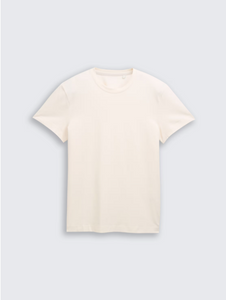 Tom Tailor | Fitted Basic T-Shirt | Gardenia White