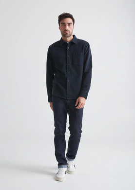 DU/ER | No Sweat Moleskin Shirt| Navy
