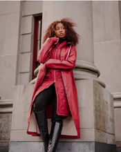 Load image into Gallery viewer, MERNINI | THE MERNINI RAINCOAT | Merlot Red