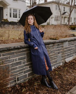 MERNINI | THE PETITE RAINCOAT | Midnight Blue