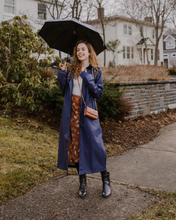 Load image into Gallery viewer, MERNINI | THE PETITE RAINCOAT | Midnight Blue