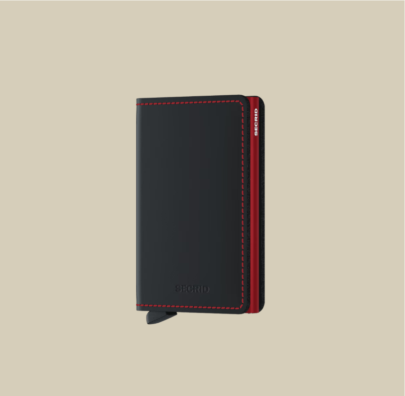 Secrid | SlimWallet | Matte Black/Red