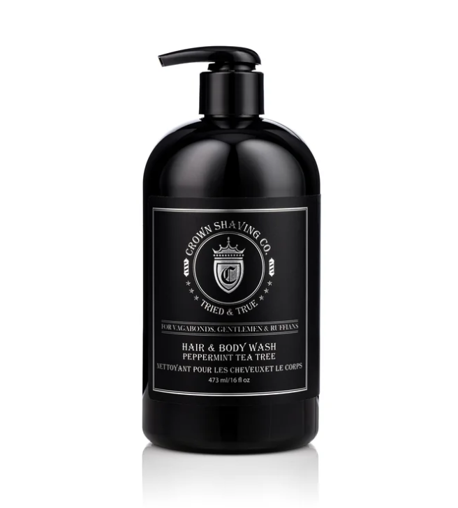Crown Shaving|  Deluxe Hair & Body Wash | Peppermint and Tea Tree
