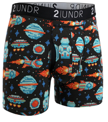 2 UNDR | Swing Shift Printed Boxer Brief | Galactica