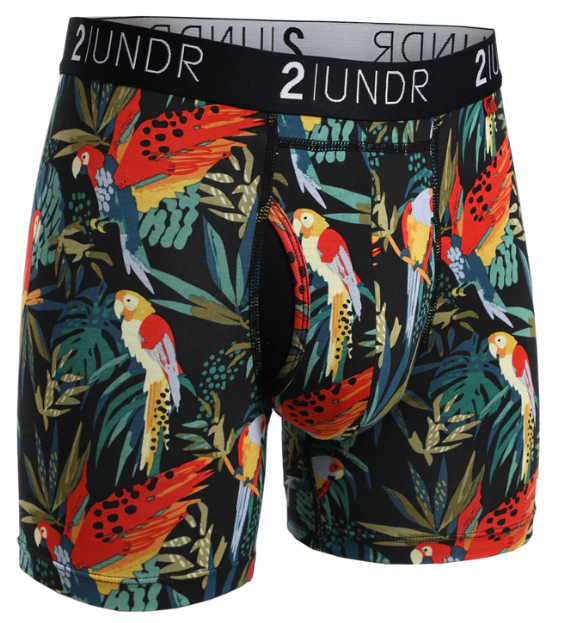 2 UNDR | Swing Shift Printed Boxer Brief |Parrot