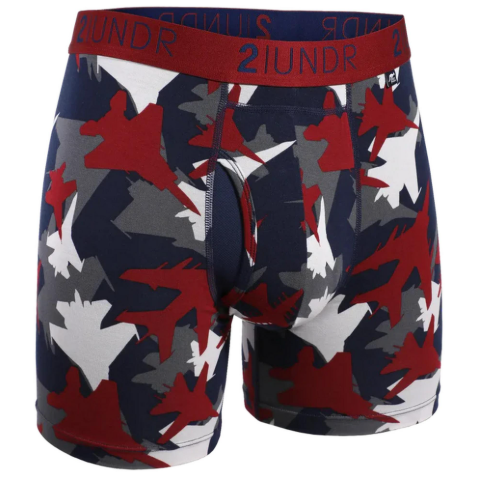 2 UNDR | Swing Shift Printed Boxer Brief | Top Gun