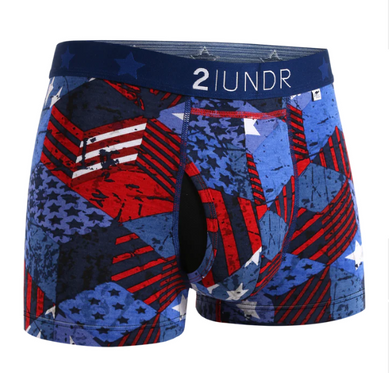2 UNDR | Swing Shift Printed Boxer Brief | Freedom