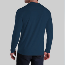 Load image into Gallery viewer, 2 UNDR| LS Luxury Crew Tee | Pacific Navy