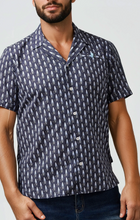 Load image into Gallery viewer, STONE ROSE | Short Sleeve Woven Resort Shirt | Eternal Summer - Navy