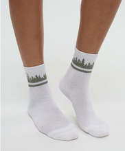Load image into Gallery viewer, Tentree | Cortes Socks 2-Pack | White Juniper/Agave Stripes