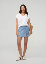 Load image into Gallery viewer, DU/ER | Performance Denim Lite Wrap Skort | Women's Collection | Light Stone
