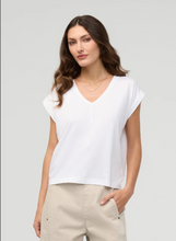 Load image into Gallery viewer, DU/ER | PurePima Dolman V-Neck | Women's Collection | White