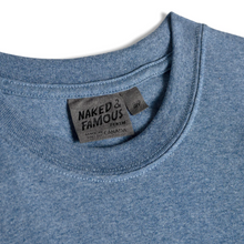Load image into Gallery viewer, Naked &amp; Famous | Circular Knit T-Shirt | Blue Heather