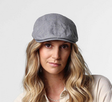 Load image into Gallery viewer, Gottmann Hats | Jackson Linen Ivy Cap| Grey