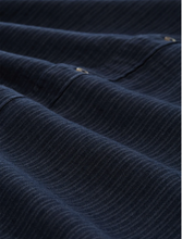 Load image into Gallery viewer, Tom Tailor | Structured Cotton Linen Shirt | Sky Captain Tonal Stripe