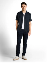 Load image into Gallery viewer, Tom Tailor | Structured Cotton Linen Shirt | Sky Captain Tonal Stripe