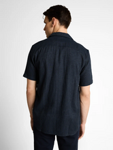 Load image into Gallery viewer, Tom Tailor | Structured Cotton Linen Shirt | Sky Captain Tonal Stripe