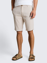 Load image into Gallery viewer, Tom Tailor | Regular Cotton Linen Chino Shorts| Beige Stripe