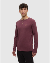 Load image into Gallery viewer, Tentree | TreeBlend Baker Henley Longsleeve | Cottage Red Heather