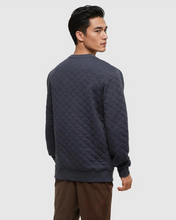 Load image into Gallery viewer, Tentree | Quilted Reynard Hoodie |Midnight Blue Heather