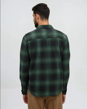 Load image into Gallery viewer, Tentree | Forest Flannel Shirt M | Dark Forest Green/Storm Plaid