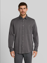 Load image into Gallery viewer, Tom Tailor | Regular-fit Long Sleeve Structured Shirt | Tarmac Grey