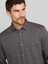 Load image into Gallery viewer, Tom Tailor | Regular-fit Long Sleeve Structured Shirt | Tarmac Grey