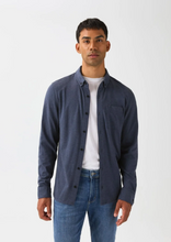 Load image into Gallery viewer, DU/ER | Performance Flannel Lite One-Pocket Shirt| Heather Navy