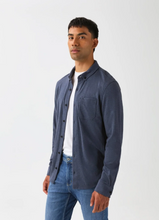 Load image into Gallery viewer, DU/ER | Performance Flannel Lite One-Pocket Shirt| Heather Navy