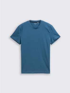 Tom Tailor | Fitted Basic T-Shirt | Real Teal Blue