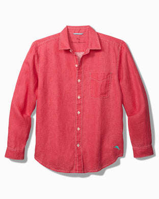 Tommy Bahama Sea Glass Breezer Linen Shirt | Teaberry