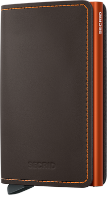 Secrid | MiniWallet | Matte Truffle & Orange