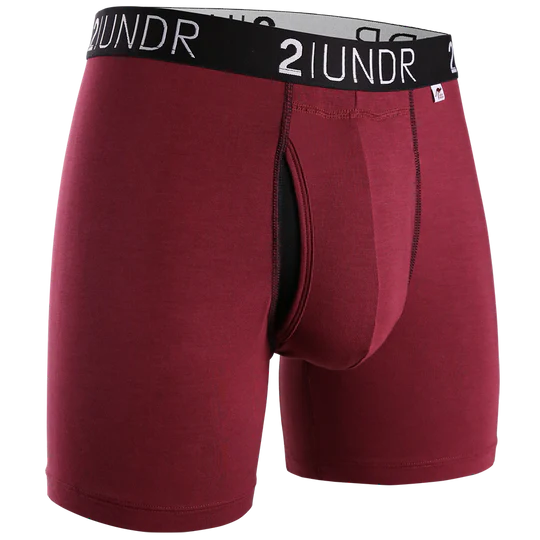 2 Undr | Swing Shift Boxer Brief | Burgundy