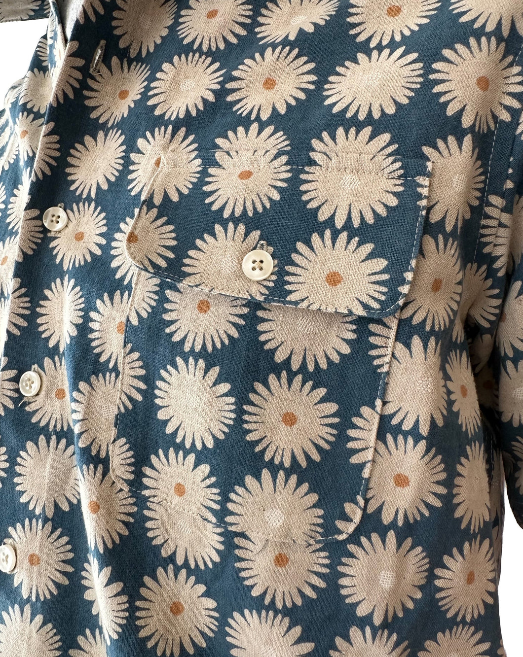 18 Waits Short Sleeve Neuwirth Shirt | Floral Linen Burst